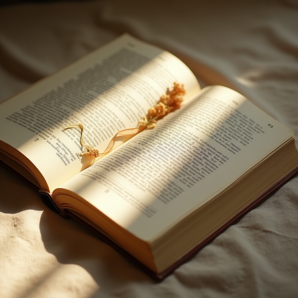 Open book with warm light falling across the pages representing the beginning of a learning journey